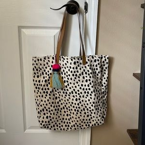 leopard tote